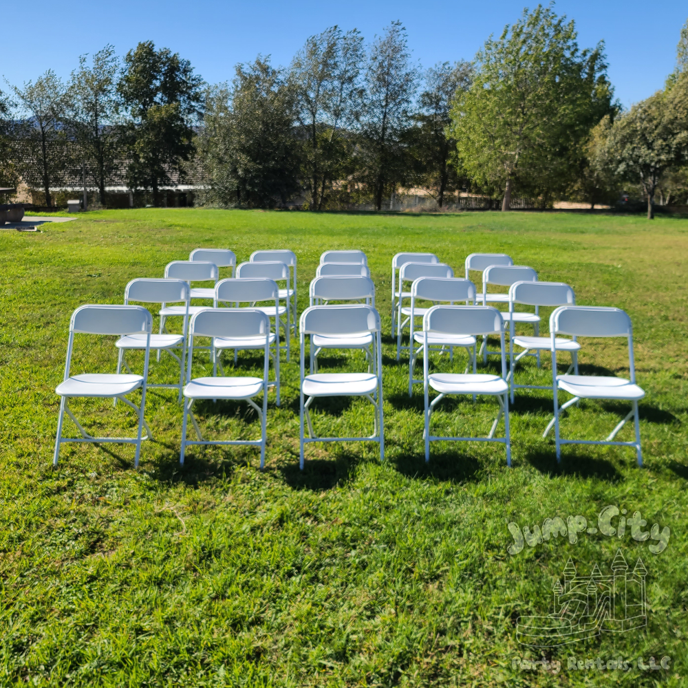 Jump-City Party Rentals - White Folding Chair